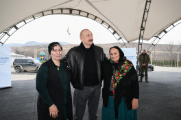 President Ilham Aliyev met with residents of Ashaghi Oratagh, Childiran, Heyvali, and Chapar villages in Aghdara