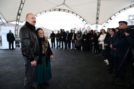President Ilham Aliyev met with residents of Ashaghi Oratagh, Childiran, Heyvali, and Chapar villages in Aghdara