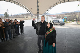 President Ilham Aliyev met with residents of Ashaghi Oratagh, Childiran, Heyvali, and Chapar villages in Aghdara