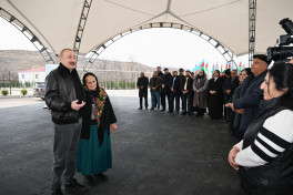President Ilham Aliyev met with residents of Ashaghi Oratagh, Childiran, Heyvali, and Chapar villages in Aghdara