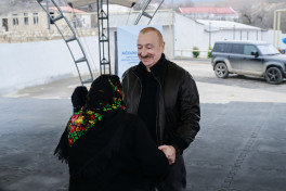 President Ilham Aliyev met with residents of Ashaghi Oratagh, Childiran, Heyvali, and Chapar villages in Aghdara