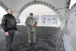 President Ilham Aliyev lays foundation of special operations center in Aghdara district