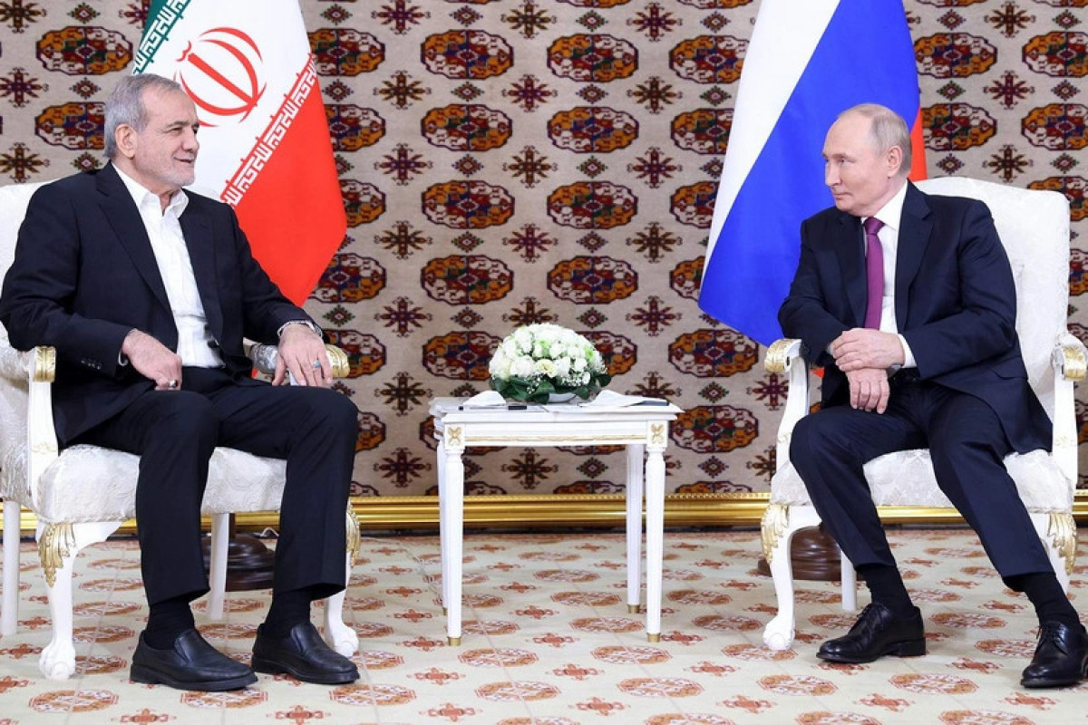 Masoud Pezeshkian, Iranian President and Vladimir Putin, Russian President