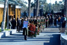 Azerbaijan's National Hero Shahin Taghiyev laid to rest at Military Memorial Cemetery -PHOTO 