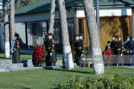 Azerbaijan's National Hero Shahin Taghiyev laid to rest at Military Memorial Cemetery -PHOTO 
