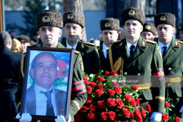 Azerbaijan's National Hero Shahin Taghiyev laid to rest at Military Memorial Cemetery -PHOTO 