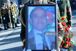 Azerbaijan's National Hero Shahin Taghiyev laid to rest at Military Memorial Cemetery -PHOTO 