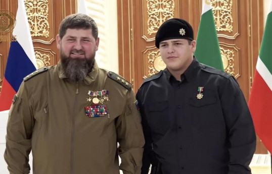 Chechnya’s leader Ramzan Kadyrov and his son Adam Kadyrov