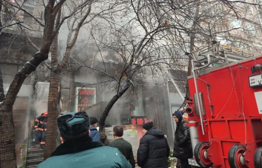 Fire breaks out in shop in central Yerevan