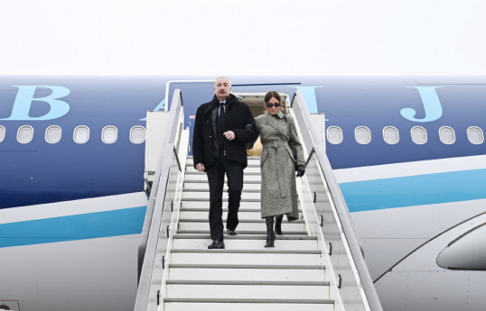 President of the Republic of Azerbaijan Ilham Aliyev, First Lady Mehriban Aliyeva