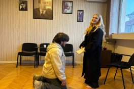 Rehearsals begin for Chekhov’s “The Bear” in Baku