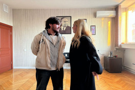 Rehearsals begin for Chekhov’s “The Bear” in Baku