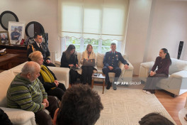 Azerbaijani military attaché visits family of soldier martyred in plane crash
