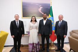 Leyla Aliyeva meets with Ethiopian Prime Minister
