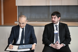 President Ilham Aliyev met with Group Senior Vice President for Marketing, Communications, Sustainability, and Public Affairs at Vestas Wind Systems in Davos
