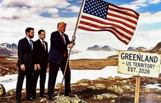 Trump shares photo planting US flag in Greenland, says annexation idea remains on table