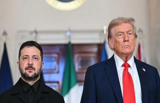 Ukrainian President Volodymyr Zelensky, and U.S. President Donald Trump