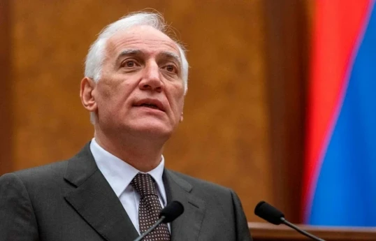 Armenian President Vahagn Khachaturyan