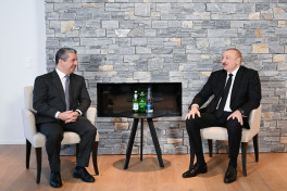 President Ilham Aliyev met with Prime Minister of the Kurdistan Region of Iraq in Davos