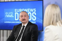 President Ilham Aliyev was interviewed by Euronews TV in Davos -PHOTO -UPDATED 