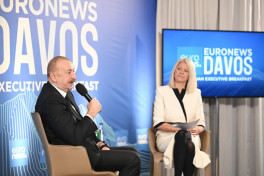 President Ilham Aliyev was interviewed by Euronews TV in Davos -PHOTO -UPDATED 