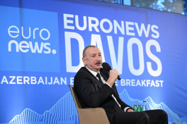 President Ilham Aliyev was interviewed by Euronews TV in Davos -PHOTO -UPDATED 