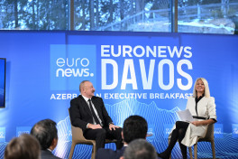 President Ilham Aliyev was interviewed by Euronews TV in Davos -PHOTO -UPDATED 