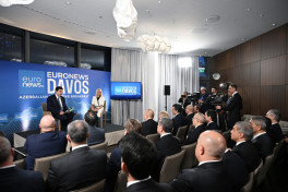 President Ilham Aliyev was interviewed by Euronews TV in Davos -PHOTO -UPDATED 