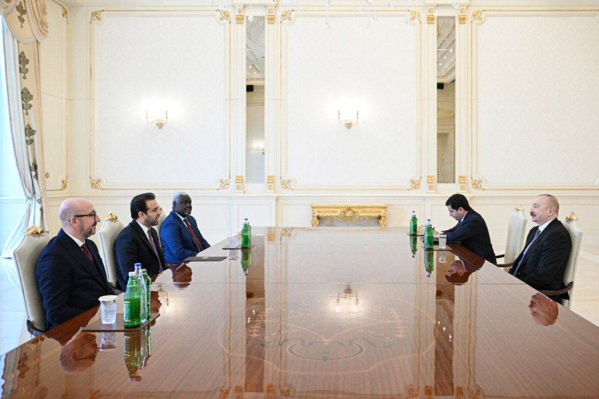 President Ilham Aliyev received delegation of the Zayed Award for Human Fraternity