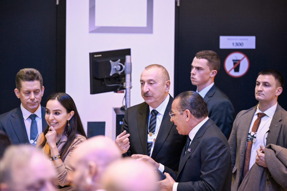 President Ilham Aliyev participated in panel session as part of World Economic Forum