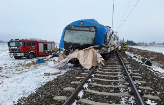 Train derailed in southern Poland