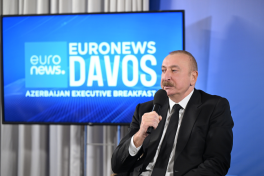 President Ilham Aliyev attended “Azerbaijan Executive Breakfast” event in Davos