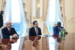President Ilham Aliyev received delegation of the Zayed Award for Human Fraternity