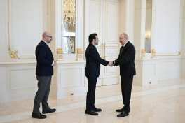 President Ilham Aliyev received delegation of the Zayed Award for Human Fraternity