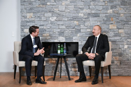 President Ilham Aliyev met with President of Brookfield Asset Management in Davos