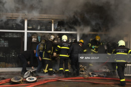 Fire at commercial property on Ziya Bunyadov Avenue in Baku fully extinguished -PHOTO -VIDEO 