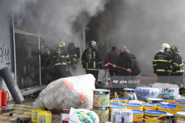 Fire at commercial property on Ziya Bunyadov Avenue in Baku fully extinguished -PHOTO -VIDEO 
