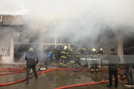 Fire at commercial property on Ziya Bunyadov Avenue in Baku fully extinguished -PHOTO -VIDEO 