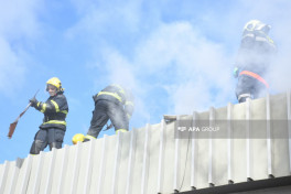 Fire at commercial property on Ziya Bunyadov Avenue in Baku fully extinguished -PHOTO -VIDEO 
