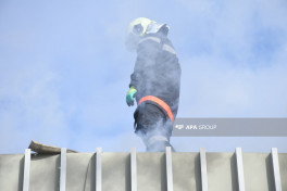 Fire at commercial property on Ziya Bunyadov Avenue in Baku fully extinguished -PHOTO -VIDEO 