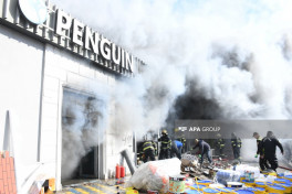 Fire at commercial property on Ziya Bunyadov Avenue in Baku fully extinguished -PHOTO -VIDEO 