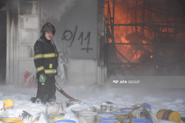 Fire at commercial property on Ziya Bunyadov Avenue in Baku fully extinguished -PHOTO -VIDEO 