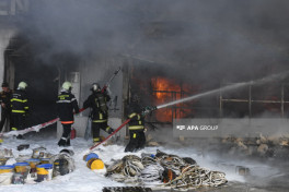Fire at commercial property on Ziya Bunyadov Avenue in Baku fully extinguished -PHOTO -VIDEO 