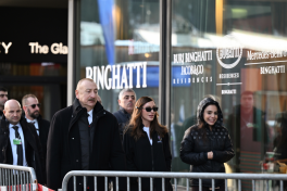 President Ilham Aliyev participated in panel session as part of World Economic Forum