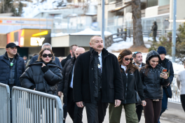 President Ilham Aliyev participated in panel session as part of World Economic Forum