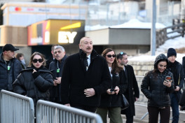 President Ilham Aliyev participated in panel session as part of World Economic Forum