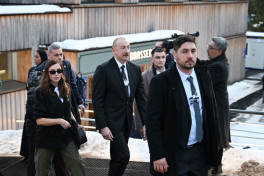 President Ilham Aliyev participated in panel session as part of World Economic Forum