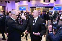 President Ilham Aliyev participated in panel session as part of World Economic Forum
