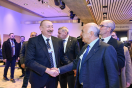 President Ilham Aliyev participated in panel session as part of World Economic Forum