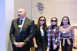 President Ilham Aliyev participated in panel session as part of World Economic Forum